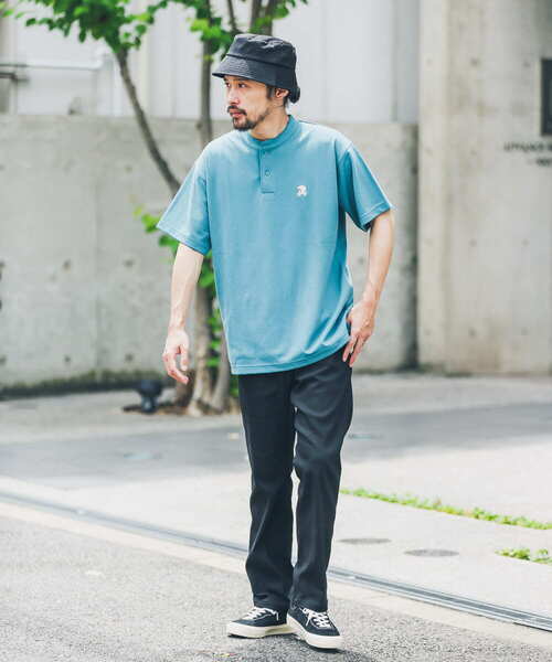 URBAN RESEARCH Sonny Label（アーバンリサーチサニーレーベル）の「『吸水速乾』FEELCOOLカノコワンポイント刺繍プルオーバー（Tシャツ/カットソー・メンズ・オフホワイト/ブルー/ブラック・MEDIUM/LARGE）」の15枚目の写真