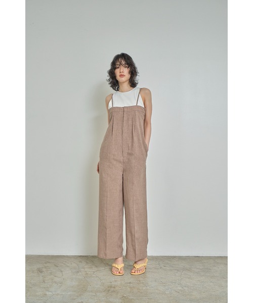 Abor（アボア）の「【Abor】Circular Rib American Sleeve Tops/フライスアメリカンスリーブリトップス（タンクトップ・レディース・ブラック/オフホワイト・FREE）」の15枚目の写真