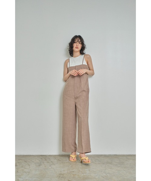 Abor（アボア）の「【Abor】Circular Rib American Sleeve Tops/フライスアメリカンスリーブリトップス（タンクトップ・レディース・ブラック/オフホワイト・FREE）」の16枚目の写真