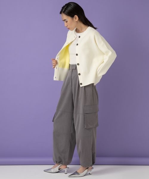 eL（エル）の「【eL】Volume Cargo Pants/104517（カーゴパンツ・レディース・グレー/ネイビー・FREE）」の11枚目の写真