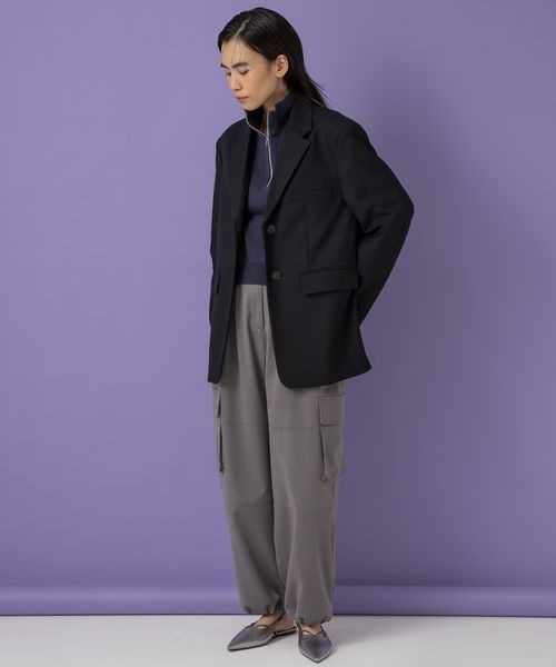 eL（エル）の「【eL】Volume Cargo Pants/104517（カーゴパンツ・レディース・グレー/ネイビー・FREE）」の14枚目の写真