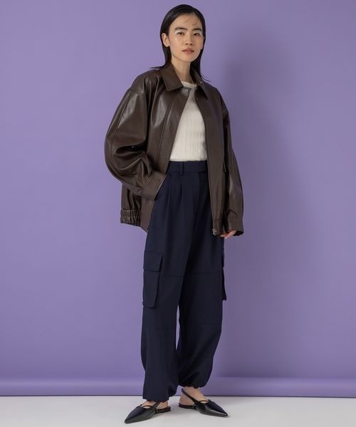 eL（エル）の「【eL】Volume Cargo Pants/104517（カーゴパンツ・レディース・グレー/ネイビー・FREE）」の22枚目の写真