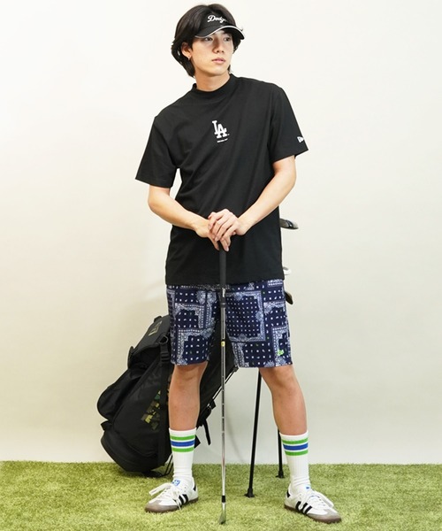 NEW ERA(ニューエラ)の「NEW ERA GOLF/ニューエラゴルフ 半袖Tシャツ ミッドネック 14109057/14109058/14109059(Tシャツ/カットソー・メンズ・ホワイト/ブラック/ネイビー・L/M/XL)」の21枚目の写真