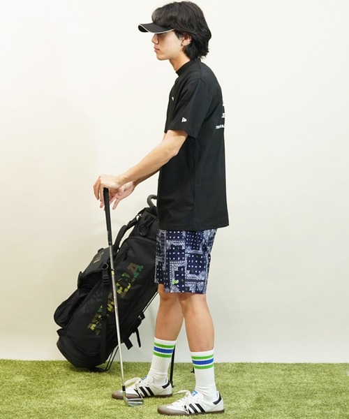 NEW ERA(ニューエラ)の「NEW ERA GOLF/ニューエラゴルフ 半袖Tシャツ ミッドネック 14109057/14109058/14109059(Tシャツ/カットソー・メンズ・ホワイト/ブラック/ネイビー・L/M/XL)」の22枚目の写真