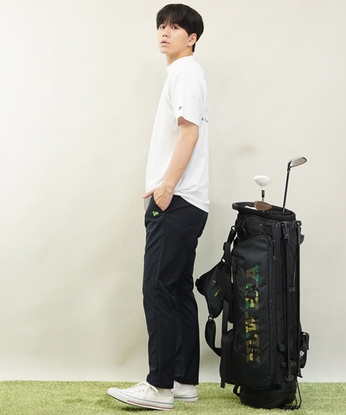 NEW ERA(ニューエラ)の「NEW ERA GOLF/ニューエラゴルフ 半袖Tシャツ ミッドネック 14109057/14109058/14109059(Tシャツ/カットソー・メンズ・ホワイト/ブラック/ネイビー・L/M/XL)」の12枚目の写真