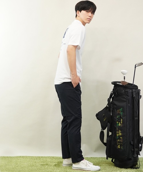 NEW ERA(ニューエラ)の「NEW ERA GOLF/ニューエラゴルフ 半袖Tシャツ ミッドネック 14109057/14109058/14109059(Tシャツ/カットソー・メンズ・ホワイト/ブラック/ネイビー・L/M/XL)」の14枚目の写真