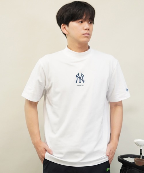 NEW ERA(ニューエラ)の「NEW ERA GOLF/ニューエラゴルフ 半袖Tシャツ ミッドネック 14109057/14109058/14109059(Tシャツ/カットソー・メンズ・ホワイト/ブラック/ネイビー・L/M/XL)」の7枚目の写真