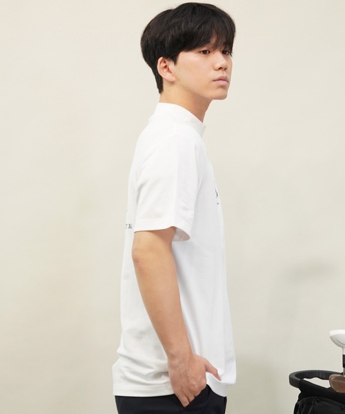 NEW ERA(ニューエラ)の「NEW ERA GOLF/ニューエラゴルフ 半袖Tシャツ ミッドネック 14109057/14109058/14109059(Tシャツ/カットソー・メンズ・ホワイト/ブラック/ネイビー・L/M/XL)」の10枚目の写真