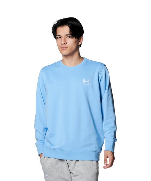 UNDER ARMOUR(アンダーアーマー)の「UAエッセンシャルテリー クルー(トレーニング/メンズ)(スウェット・メンズ・ブルー系・S/M/L/XL/XXL)」の5枚目の写真