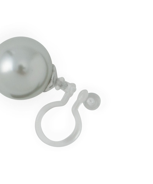 ROPE' PICNIC（ロペピクニック）の「ビッグパールノンホールピアス（イヤリング・レディース・キナリ/ライトグレー・FREE）」の7枚目の写真