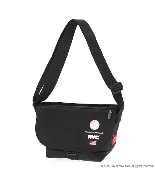 Manhattan Portage(マンハッタンポーテージ)の「Nylon Messenger Bag JR Flap Zipper Pocket NEW YORK CITY(メッセンジャーバッグ・メンズ・ブラック・SMALL)」の8枚目の写真