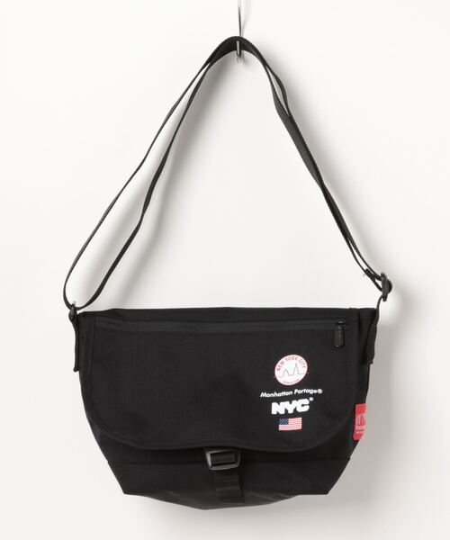 Manhattan Portage(マンハッタンポーテージ)の「Nylon Messenger Bag JR Flap Zipper Pocket NEW YORK CITY(メッセンジャーバッグ・メンズ・ブラック・SMALL)」の14枚目の写真