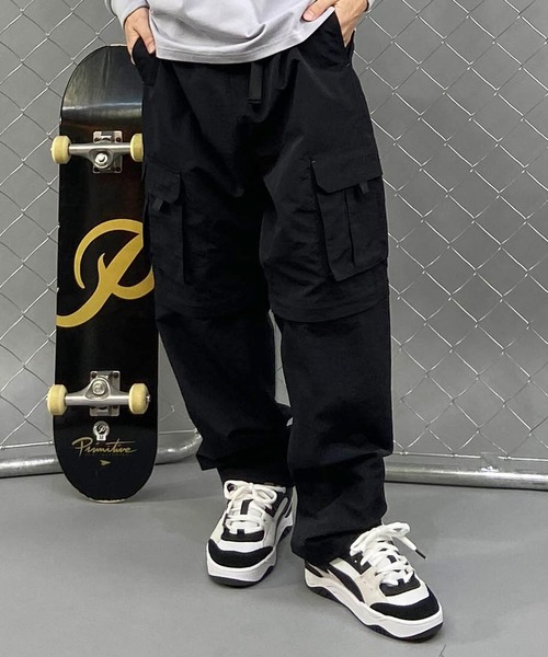 SANTA CRUZ(サンタクルーズ)の「【ムラサキスポーツ限定】SANTACRUZ/サンタクルーズ カーゴパンツ カーゴショーツ 2WAY コンバーチブル仕様 502241503(カーゴパンツ・メンズ・ブラック/オリーブ/ライトベージュ・M/L)」の2枚目の写真