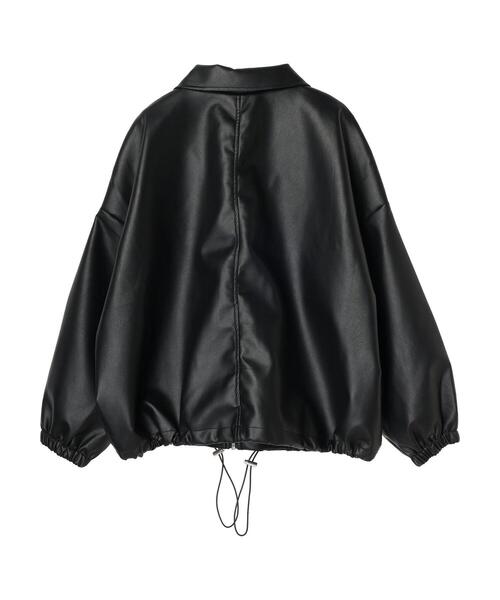 ELENCARE DUE(エレンカーレデュエ)の「・ELENCARE DUE 合皮ステンカラーブルゾン(ブルゾン・レディース・ブラック・FREE)」の14枚目の写真