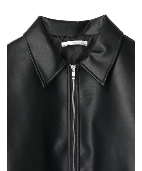 ELENCARE DUE(エレンカーレデュエ)の「・ELENCARE DUE 合皮ステンカラーブルゾン(ブルゾン・レディース・ブラック・FREE)」の15枚目の写真
