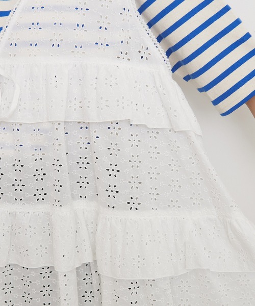 Dot＆Stripes CHILD WOMAN（ドットアンドストライプス　チャイルドウーマン）の「60ローンカットワーク刺繍 チュニックブラウス（シャツ/ブラウス・レディース・ホワイト・FREE）」の8枚目の写真