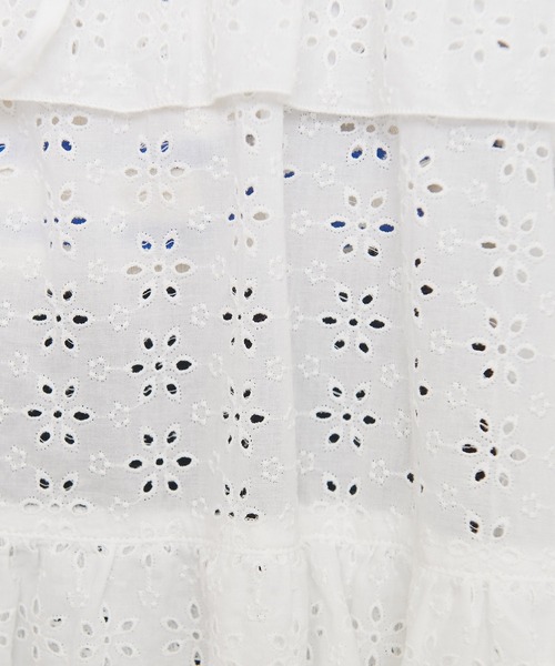 Dot＆Stripes CHILD WOMAN（ドットアンドストライプス　チャイルドウーマン）の「60ローンカットワーク刺繍 チュニックブラウス（シャツ/ブラウス・レディース・ホワイト・FREE）」の9枚目の写真