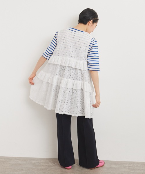 Dot＆Stripes CHILD WOMAN（ドットアンドストライプス　チャイルドウーマン）の「60ローンカットワーク刺繍 チュニックブラウス（シャツ/ブラウス・レディース・ホワイト・FREE）」の17枚目の写真