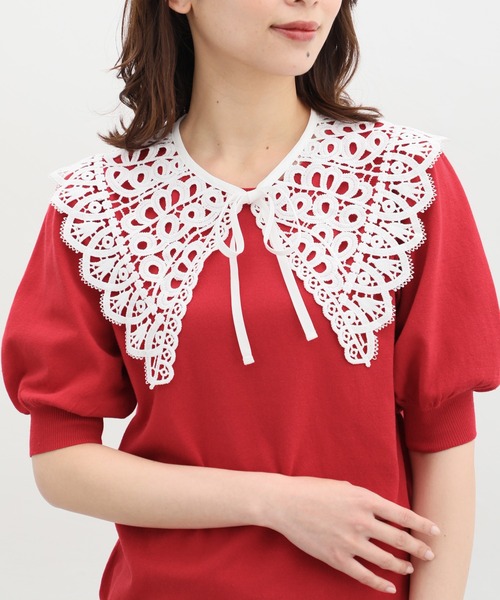 Honeys(ハニーズ)の「付け衿/レース(付け襟・レディース・ホワイト/ブラック・FREE/F)」の1枚目の写真