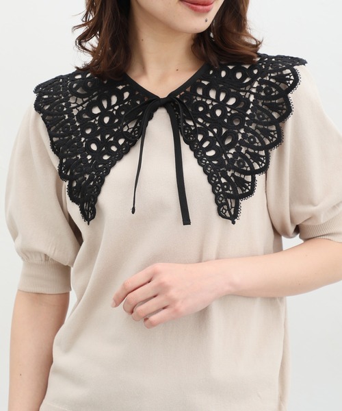 Honeys(ハニーズ)の「付け衿/レース(付け襟・レディース・ホワイト/ブラック・FREE/F)」の2枚目の写真