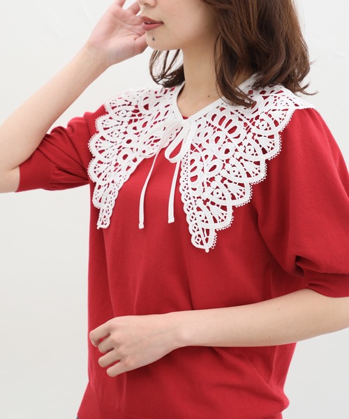 Honeys(ハニーズ)の「付け衿/レース(付け襟・レディース・ホワイト/ブラック・FREE/F)」の3枚目の写真