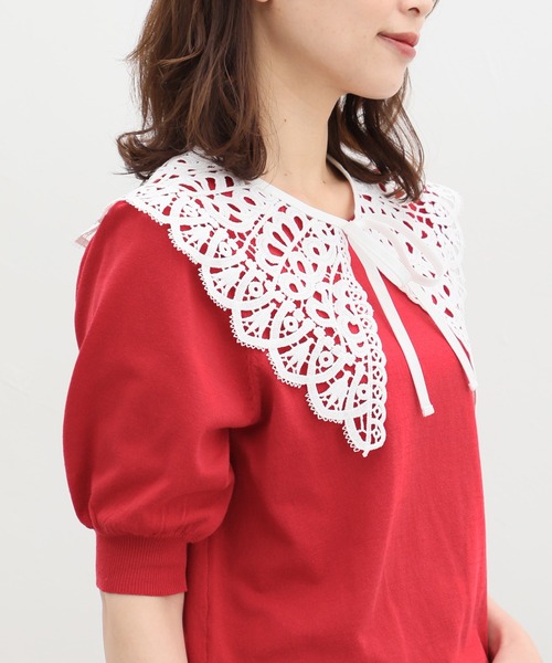 Honeys(ハニーズ)の「付け衿/レース(付け襟・レディース・ホワイト/ブラック・FREE/F)」の5枚目の写真