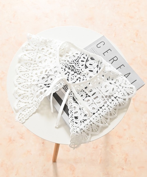 Honeys(ハニーズ)の「付け衿/レース(付け襟・レディース・ホワイト/ブラック・FREE/F)」の4枚目の写真