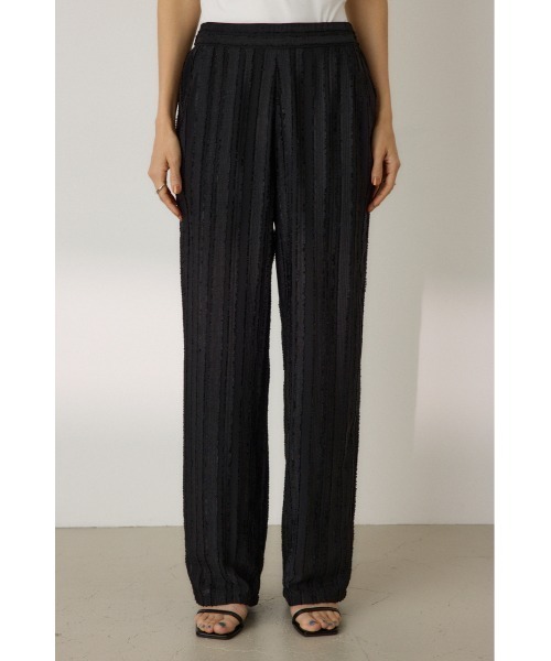 crie conforto(クリーコンフォルト)の「カットジャガードワイドパンツ(その他パンツ・レディース・ブラック/グレー・MEDIUM/SMALL)」の8枚目の写真