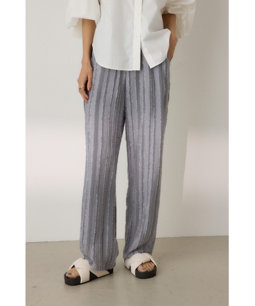 crie conforto(クリーコンフォルト)の「カットジャガードワイドパンツ(その他パンツ・レディース・ブラック/グレー・MEDIUM/SMALL)」の16枚目の写真