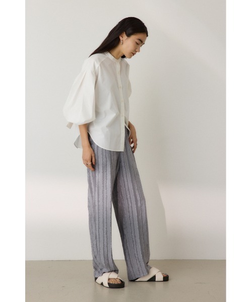 crie conforto(クリーコンフォルト)の「カットジャガードワイドパンツ(その他パンツ・レディース・ブラック/グレー・MEDIUM/SMALL)」の19枚目の写真