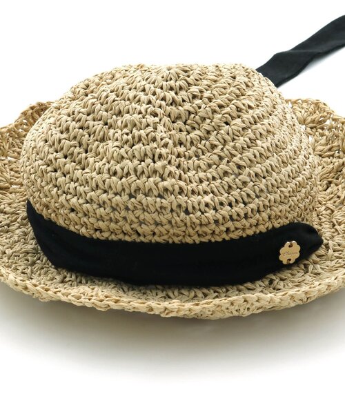 apres les cours（アプレレクール）の「リボンベビーペーパーハット（その他ベビー用品・キッズ・アイボリー/ベージュ・46/48）」の10枚目の写真