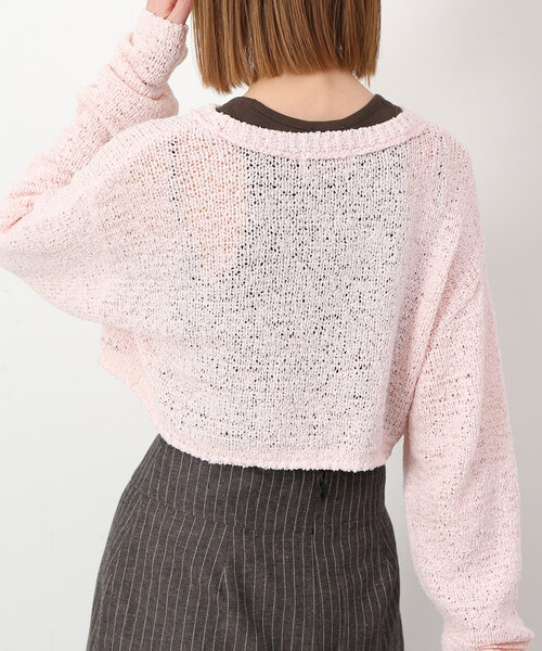 SLOBE IENA（スローブイエナ）の「テープヤーンショートニット（ニット
