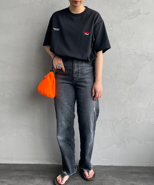 tシャツ 「NANGA/ナンガ」 別注 ブランドロゴ刺繍 ショートスリーブTシャツ レディース メンズ NANGA tシャツ 「NANGA/ナンガ」 別注 ブランドロゴ刺繍