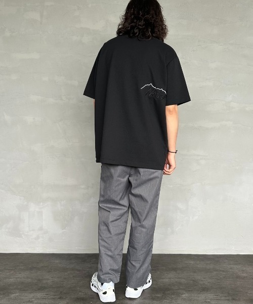 tシャツ 「NANGA/ナンガ」 別注 ブランドロゴ刺繍 ショートスリーブTシャツ レディース メンズ NANGA/ナンガ] 別注 ブランドロゴ刺繍 ショートスリーブTシャツ