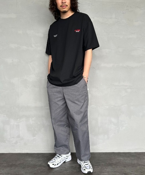 NANGA/ナンガ] 別注 ブランドロゴ刺繍 ショートスリーブTシャツ