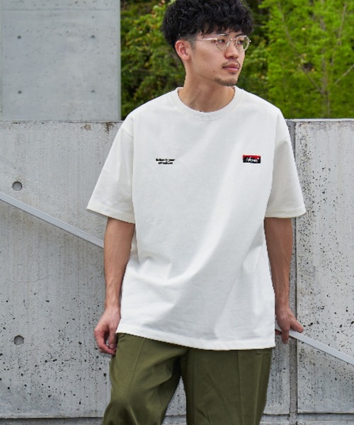 tシャツ 「NANGA/ナンガ」 別注 ブランドロゴ刺繍 ショートスリーブTシャツ レディース メンズ NANGA tシャツ 「NANGA/ナンガ」 別注 ブランドロゴ刺繍