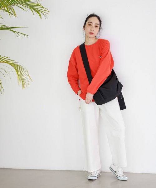 studio CLIP(スタディオクリップ)の「【UV/吸水速乾/マシンウォッシャブル】PENNEYS Tシャツ(Tシャツ/カットソー・レディース・ネイビー/グリーン/レッド・FREE)」の7枚目の写真