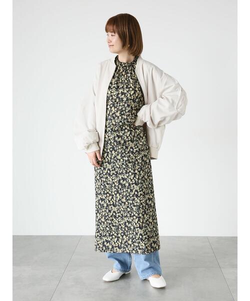 Lugnoncure（ルノンキュール）の「ミリタリーブルゾン（ノーカラージャケット・レディース・カーキ/オフホワイト/ブラック・F）」の12枚目の写真