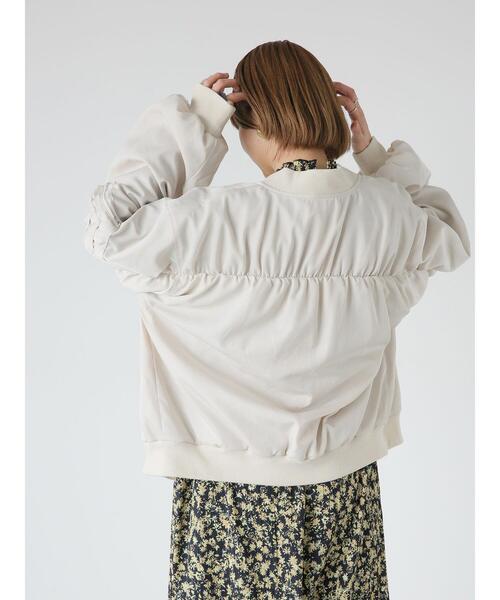 Lugnoncure（ルノンキュール）の「ミリタリーブルゾン（ノーカラージャケット・レディース・カーキ/オフホワイト/ブラック・F）」の18枚目の写真