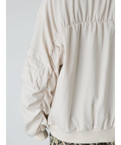 Lugnoncure（ルノンキュール）の「ミリタリーブルゾン（ノーカラージャケット・レディース・カーキ/オフホワイト/ブラック・F）」の20枚目の写真