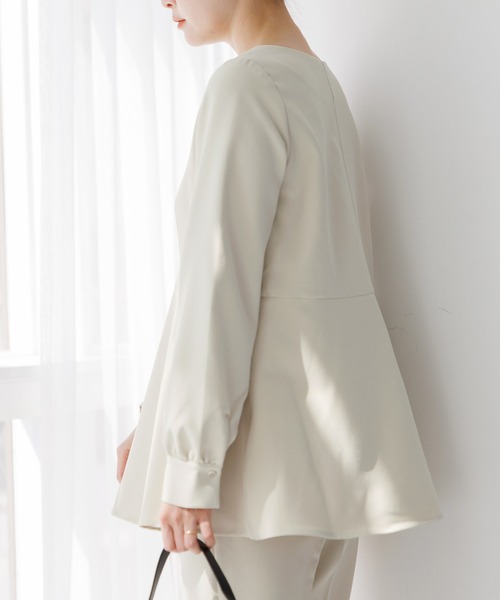 Dita Muaj.（ディータムアージュ）の「ぺプラムブラウス（シャツ/ブラウス・レディース・ナチュラル/ブラック・FREE）」の13枚目の写真