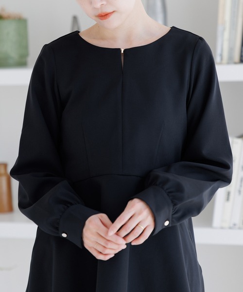 Dita Muaj.（ディータムアージュ）の「ぺプラムブラウス（シャツ/ブラウス・レディース・ナチュラル/ブラック・FREE）」の6枚目の写真