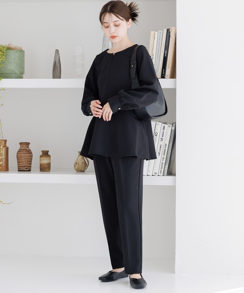 Dita Muaj.（ディータムアージュ）の「ぺプラムブラウス（シャツ/ブラウス・レディース・ナチュラル/ブラック・FREE）」の5枚目の写真