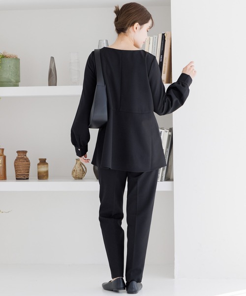 Dita Muaj.（ディータムアージュ）の「ぺプラムブラウス（シャツ/ブラウス・レディース・ナチュラル/ブラック・FREE）」の8枚目の写真