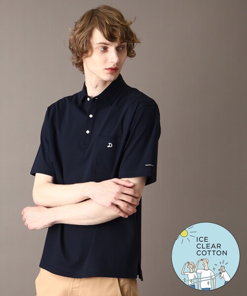 DRESSTERIOR（ドレステリア）の「【接触冷感/抗菌防臭/消臭】ICE CLEAR COTTON オーバーフィットポロシャツ（ポロシャツ・メンズ・ホワイト/ネイビー/ブラック/ブラウン系その他・90/92/91/94）」の4枚目の写真