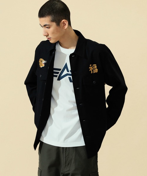 Alpha Industries（アルファインダストリーズ）の「ユーティリティシャツ/ベトジャン刺繍 長袖（VIETNAM）（シャツ/ブラウス・メンズ・ブラック/オリーブ/グレー・MEDIUM/LARGE/X-LARGE）」の16枚目の写真