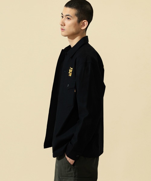 Alpha Industries（アルファインダストリーズ）の「ユーティリティシャツ/ベトジャン刺繍 長袖（VIETNAM）（シャツ/ブラウス・メンズ・ブラック/オリーブ/グレー・MEDIUM/LARGE/X-LARGE）」の17枚目の写真