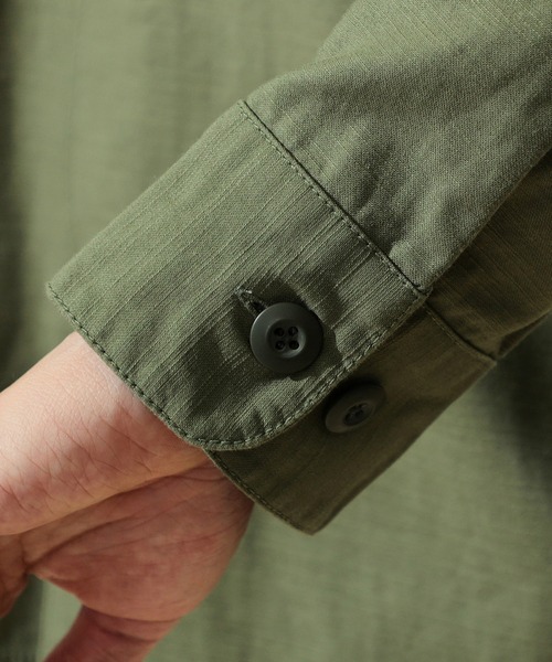 Alpha Industries（アルファインダストリーズ）の「ユーティリティシャツ/ベトジャン刺繍 長袖（VIETNAM）（シャツ/ブラウス・メンズ・ブラック/オリーブ/グレー・MEDIUM/LARGE/X-LARGE）」の9枚目の写真