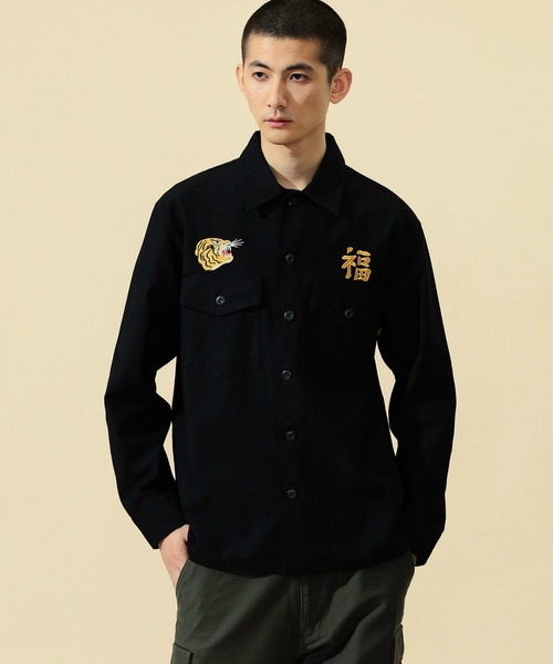 Alpha Industries（アルファインダストリーズ）の「ユーティリティシャツ/ベトジャン刺繍 長袖（VIETNAM）（シャツ/ブラウス・メンズ・ブラック/オリーブ/グレー・MEDIUM/LARGE/X-LARGE）」の22枚目の写真