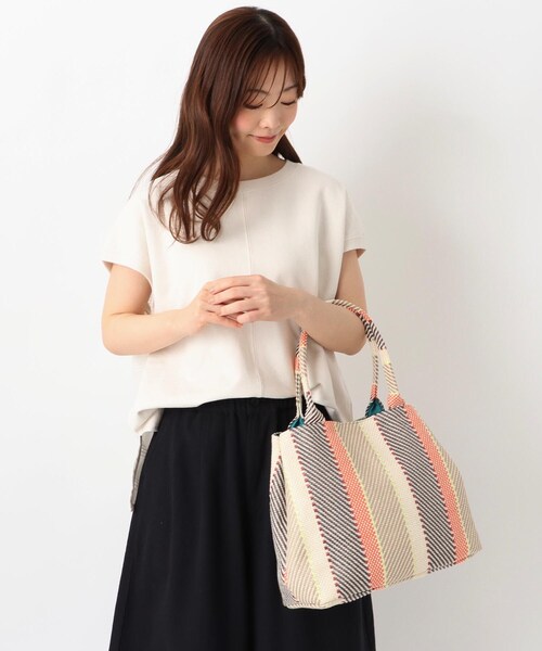 one'sterrace（ワンズテラス）の「【A4可】SE 雑材 モザイクトート（トートバッグ・レディース・オレンジ系その他5/ベージュ系8・99）」の13枚目の写真